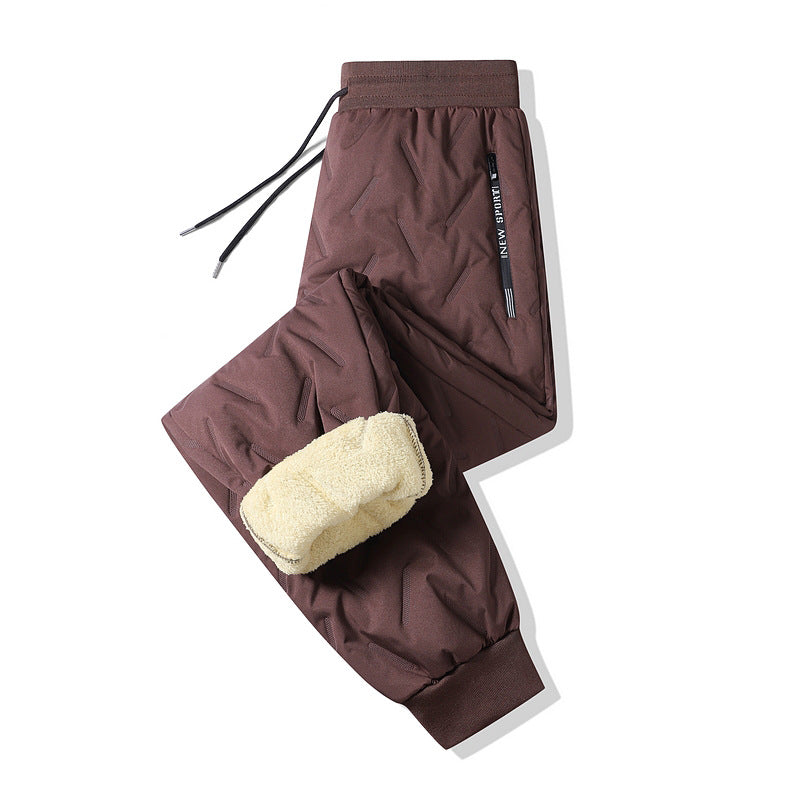 Fleevra | Pantaloni termici con fodera in pile, idrorepellenti, 2 tasche con cerniera
