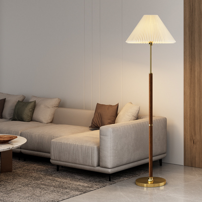 Lunara Shade | Lampada da terra senza tempo in carta di riso stile Japandi