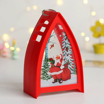 Glimara | Farol decorativo navideño con motivo invernal iluminado