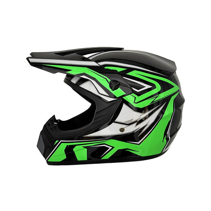 Trakvo | Full-Face Motocross Helmet with Peak and Reinforced Chin Guard
