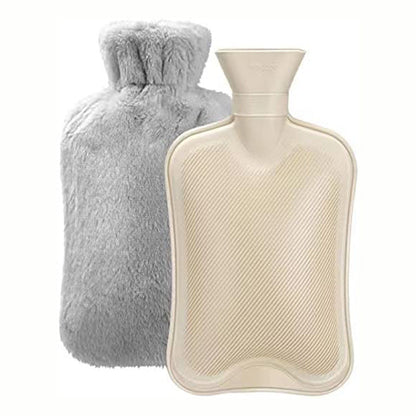 Mellowa | Borsa dell'acqua calda con morbida copertura in peluche e calore di lunga durata