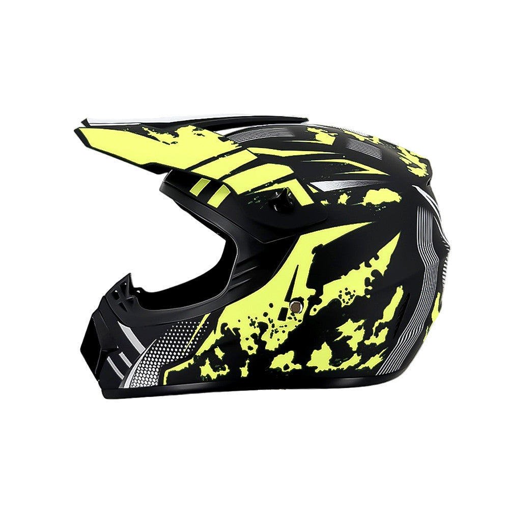 Trakvo | Full-Face Motocross Helmet with Peak and Reinforced Chin Guard