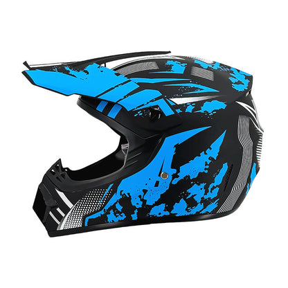 Trakvo | Full-Face Motocross Helmet with Peak and Reinforced Chin Guard