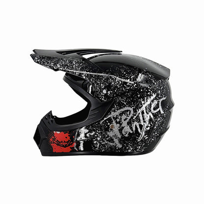 Trakvo | Full-Face Motocross Helmet with Peak and Reinforced Chin Guard