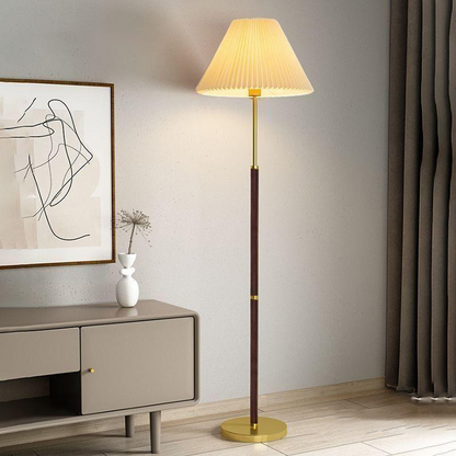 Lunara Shade | Lampada da terra senza tempo in carta di riso stile Japandi