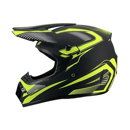 Trakvo | Full-Face Motocross Helmet with Peak and Reinforced Chin Guard