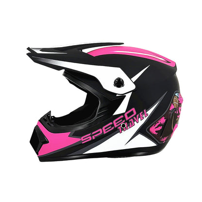 Trakvo | Full-Face Motocross Helmet with Peak and Reinforced Chin Guard