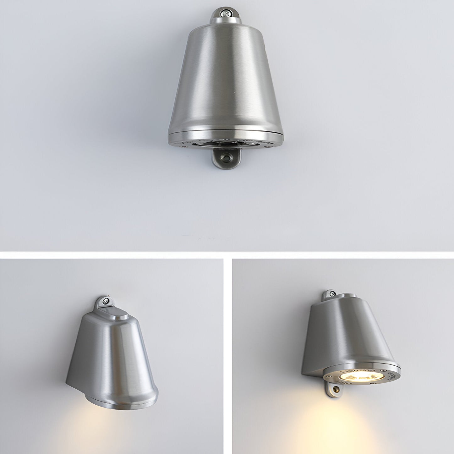 Minimalist LED outdoor wall lamp made of aluminum – weatherproof