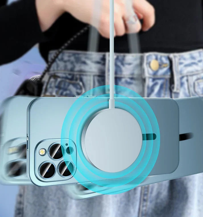 Caselio | Metall Handyhülle magnetisch für iPhone 12 bis 16, stoßfest
