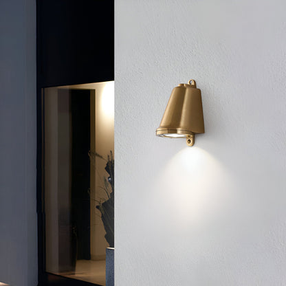 Minimalist LED outdoor wall lamp made of aluminum – weatherproof
