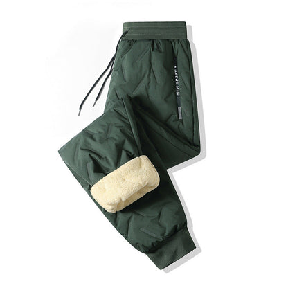 Fleevra | Pantaloni termici con fodera in pile, idrorepellenti, 2 tasche con cerniera
