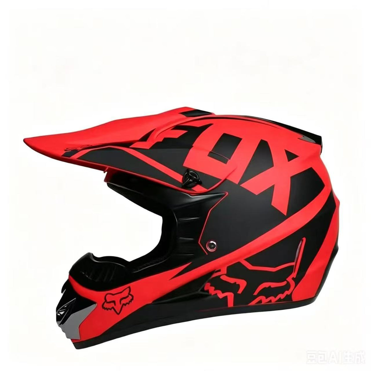 Trakvo | Full-Face Motocross Helmet with Peak and Reinforced Chin Guard