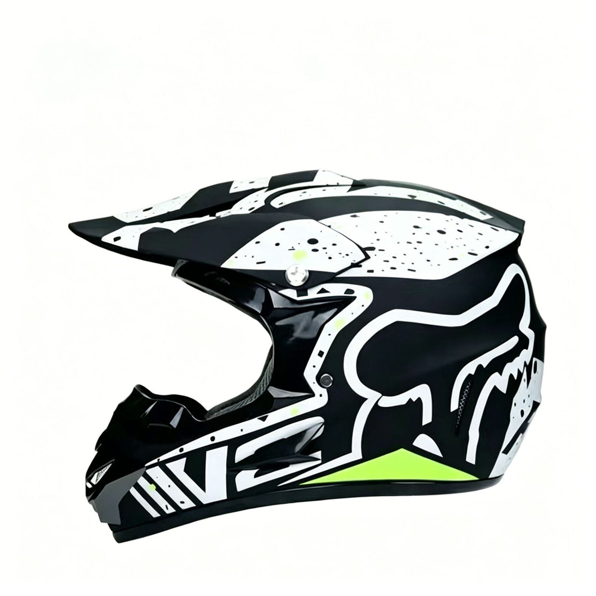 Trakvo | Full-Face Motocross Helmet with Peak and Reinforced Chin Guard