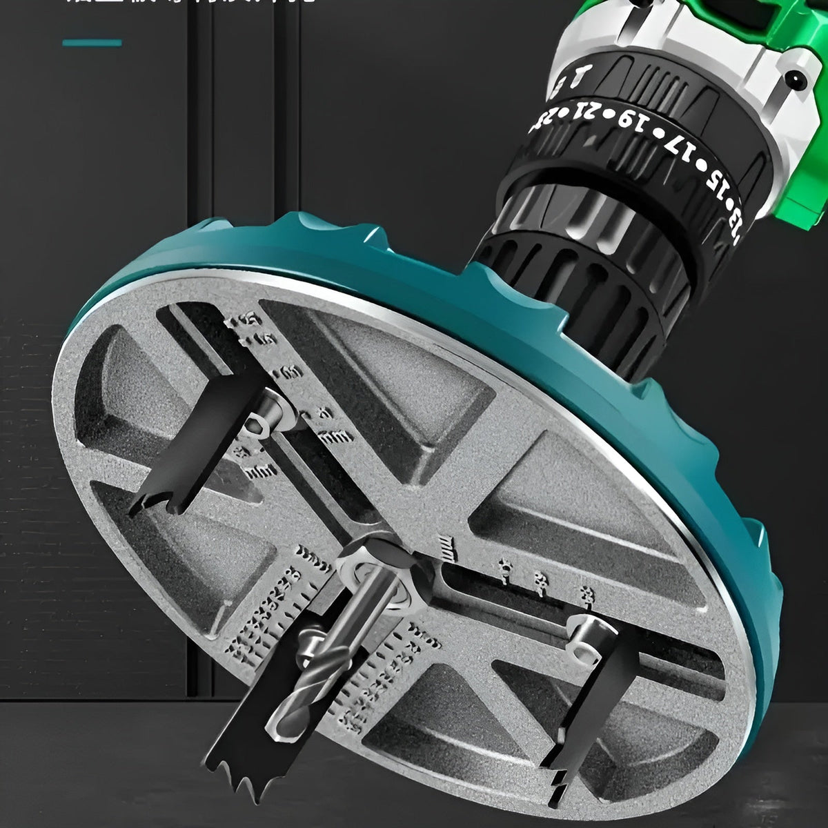 Circava | Verstellbare Lochsäge 10–14 cm für Bohrmaschinen, Schnitttiefe 35 mm