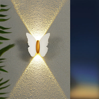 Applique da esterno Butterfly – luce calda con elegante forma a farfalla