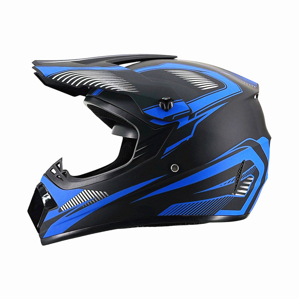 Trakvo | Full-Face Motocross Helmet with Peak and Reinforced Chin Guard