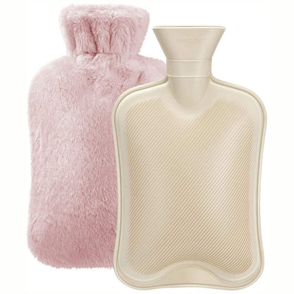 Mellowa | Borsa dell'acqua calda con morbida copertura in peluche e calore di lunga durata