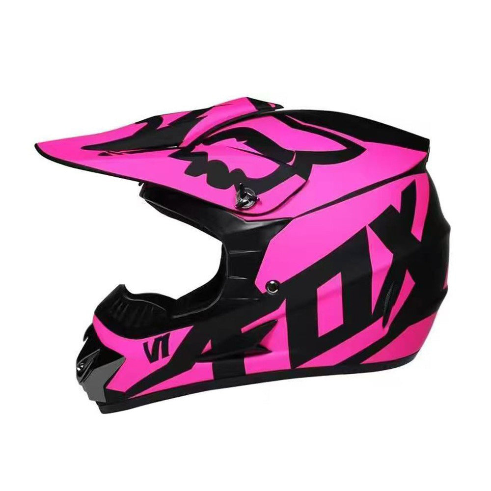 Trakvo | Full-Face Motocross Helmet with Peak and Reinforced Chin Guard