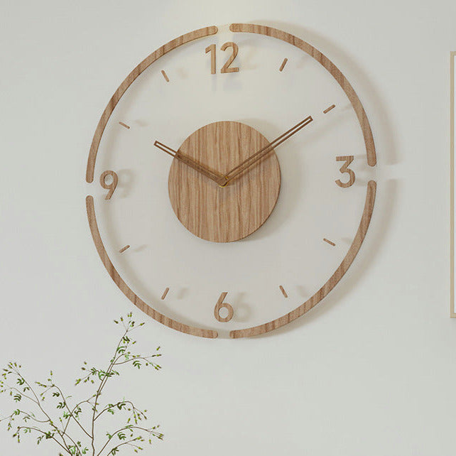 NordWood | Designer Wooden Wall Clock | Scandinavian Design & Natural Elegance for Modern Spaces