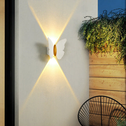 Applique da esterno Butterfly – luce calda con elegante forma a farfalla