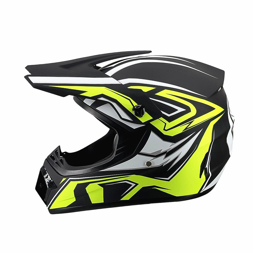 Trakvo | Full-Face Motocross Helmet with Peak and Reinforced Chin Guard