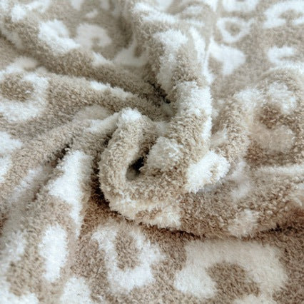 Flauschio | Flauschige Plüsch Kuscheldecke mit Muster, maschinenwaschbar
