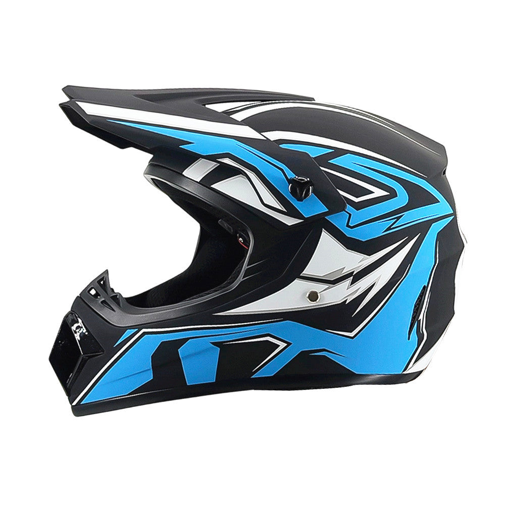 Trakvo | Full-Face Motocross Helmet with Peak and Reinforced Chin Guard