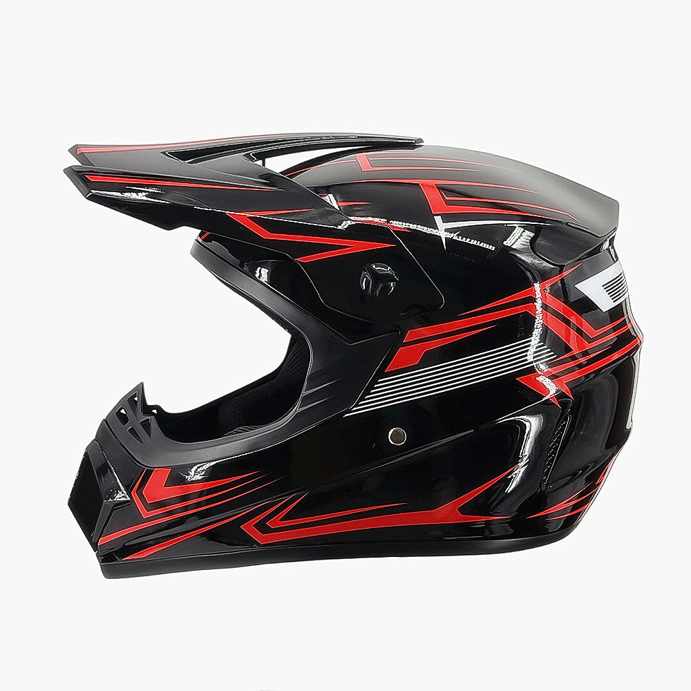 Trakvo | Full-Face Motocross Helmet with Peak and Reinforced Chin Guard