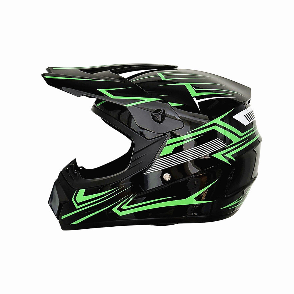Trakvo | Full-Face Motocross Helmet with Peak and Reinforced Chin Guard