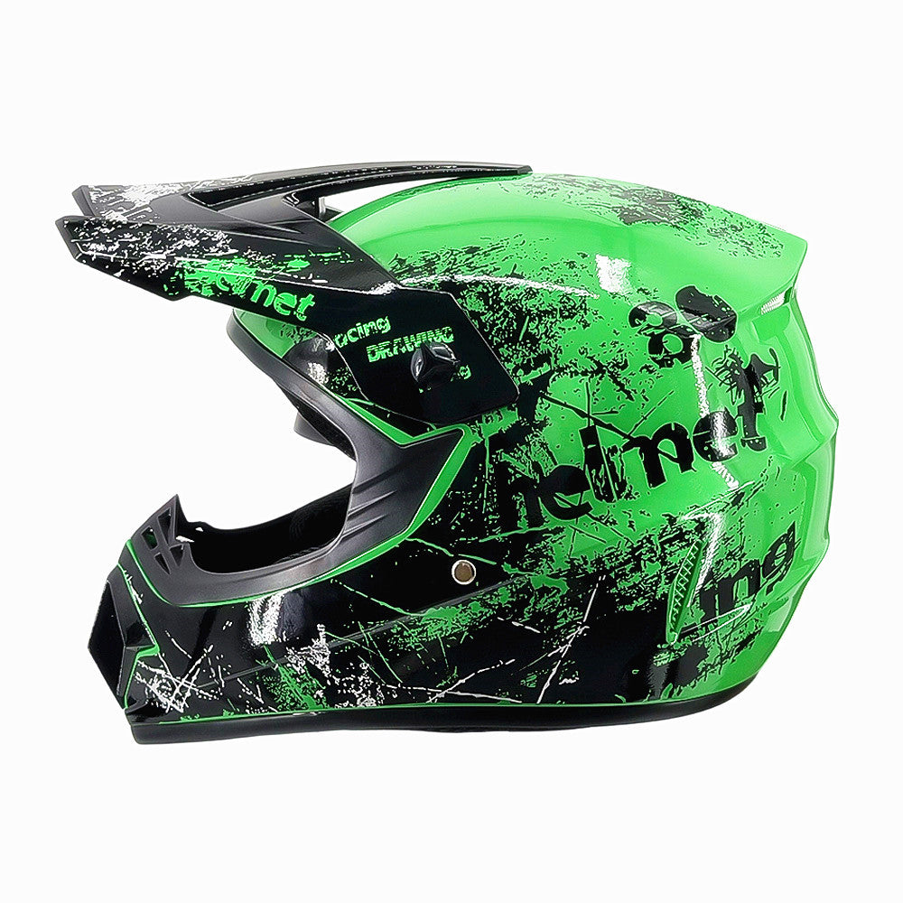 Trakvo | Full-Face Motocross Helmet with Peak and Reinforced Chin Guard