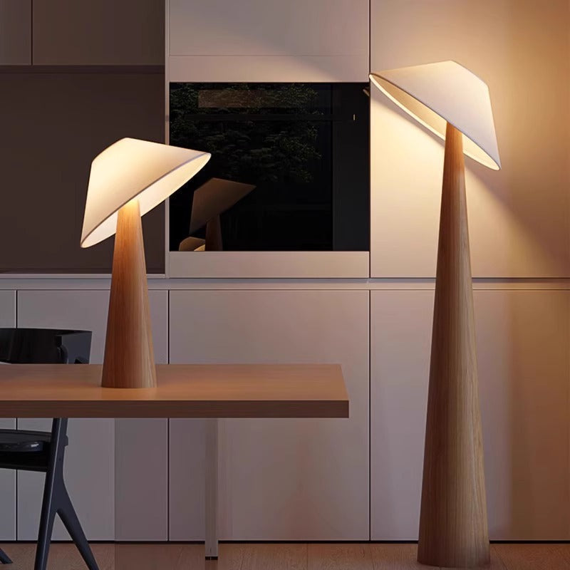 Caelistra | Lampada da terra Japandi come lampada da terra e da tavolo