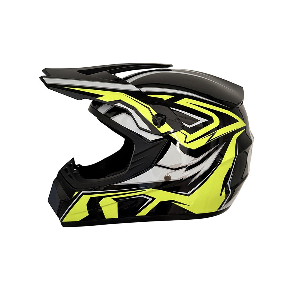 Trakvo | Full-Face Motocross Helmet with Peak and Reinforced Chin Guard