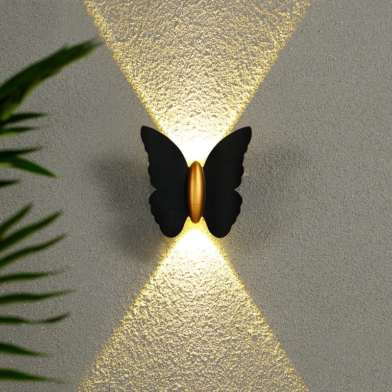 Applique da esterno Butterfly – luce calda con elegante forma a farfalla