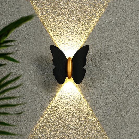 Applique da esterno Butterfly – luce calda con elegante forma a farfalla