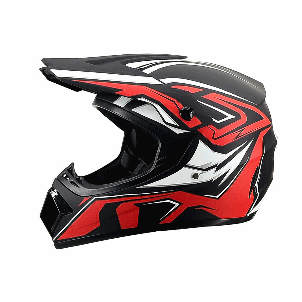 Trakvo | Full-Face Motocross Helmet with Peak and Reinforced Chin Guard