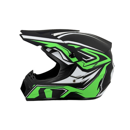 Trakvo | Full-Face Motocross Helmet with Peak and Reinforced Chin Guard