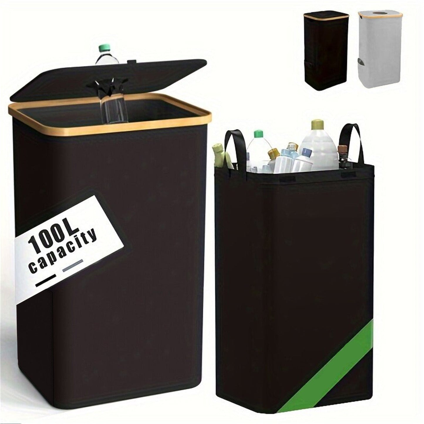 FoldaBag | Foldable 2-in-1 bag for storing plastic and deposit bottles