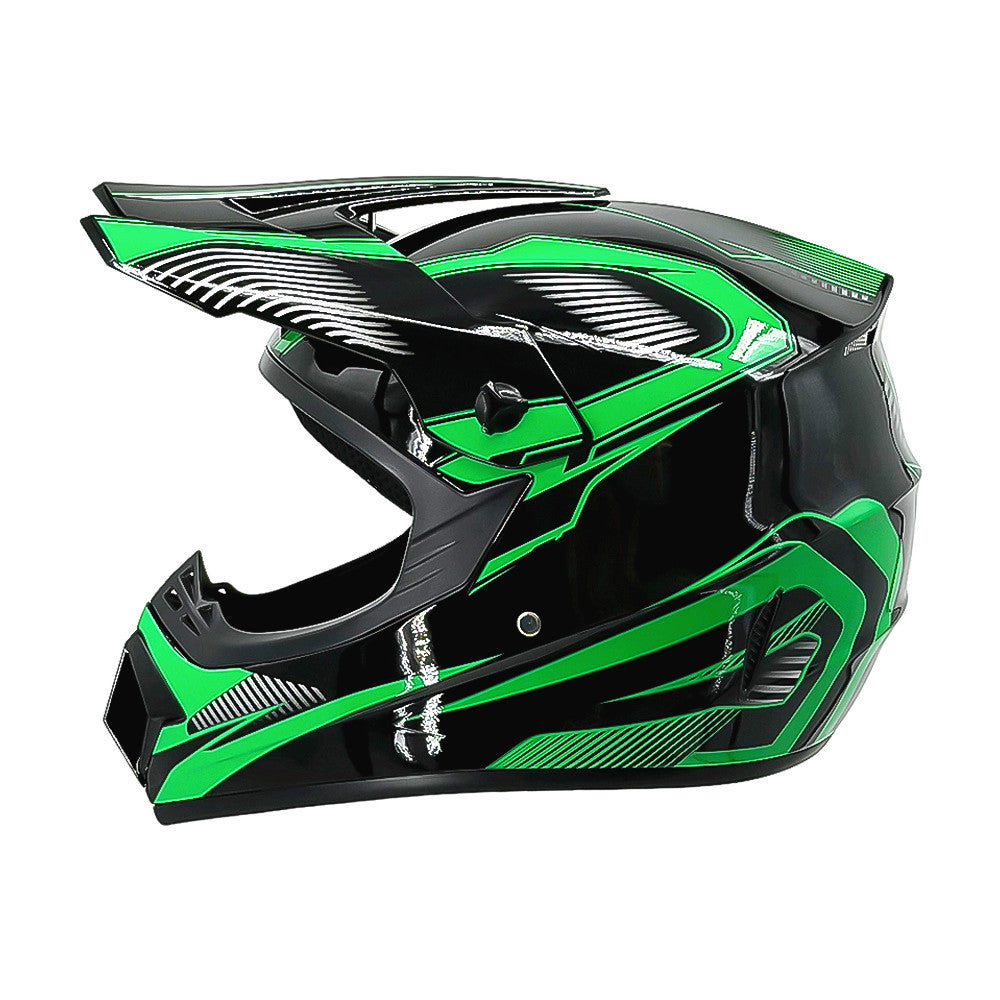Trakvo | Full-Face Motocross Helmet with Peak and Reinforced Chin Guard