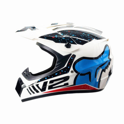 Trakvo | Full-Face Motocross Helmet with Peak and Reinforced Chin Guard