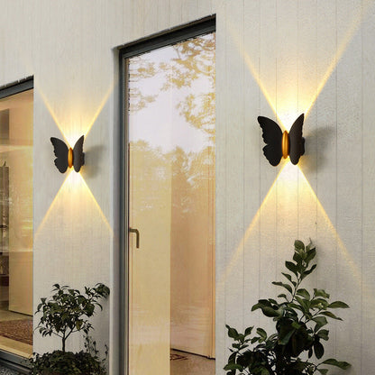 Applique da esterno Butterfly – luce calda con elegante forma a farfalla