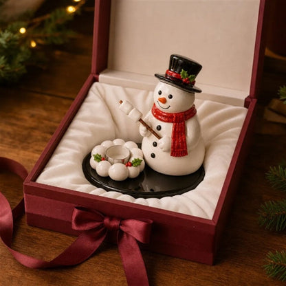 Klausino | Figura de Papá Noel decorativa y portavelas para la repisa de la chimenea