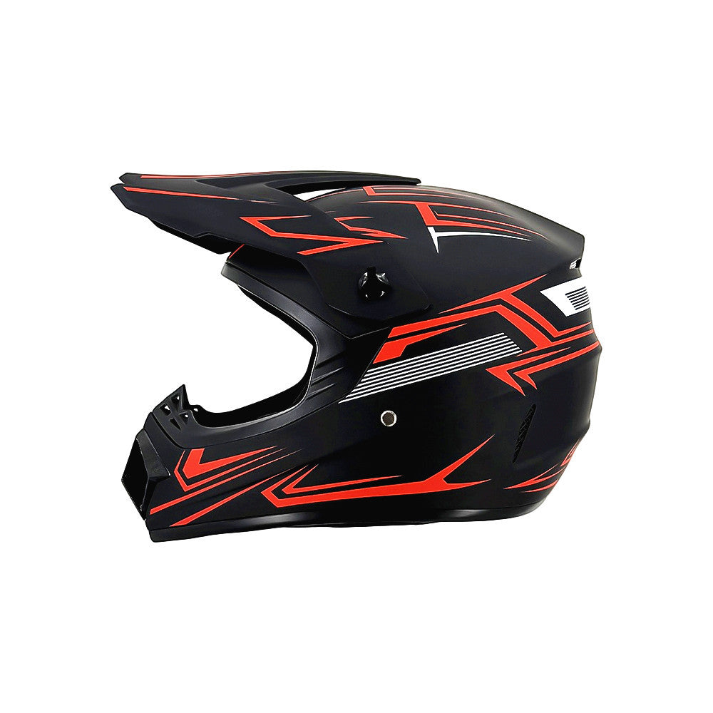 Trakvo | Full-Face Motocross Helmet with Peak and Reinforced Chin Guard