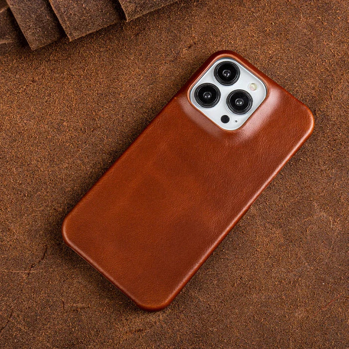 Cuirelo | Funda de móvil de cuero encerado con anillo magnético
