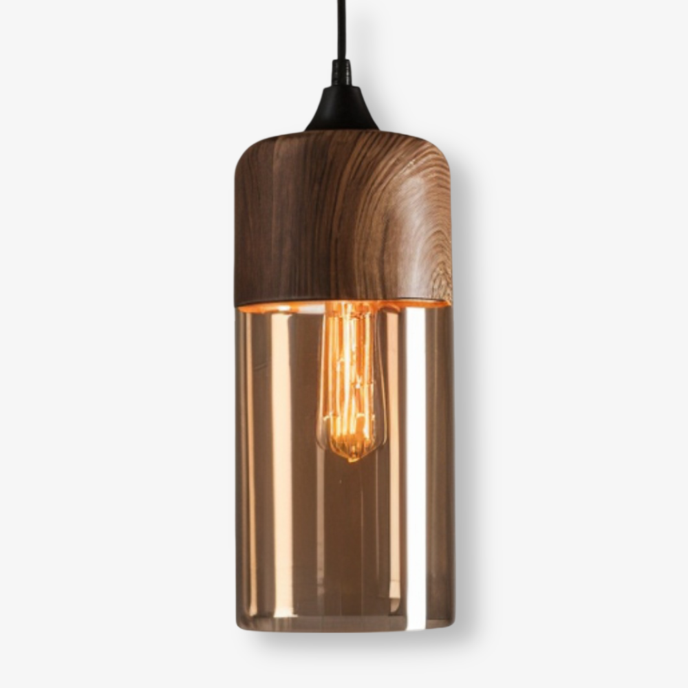 Nordic Gleam – Lampada a sospensione in vetro retrò moderna in stile loft