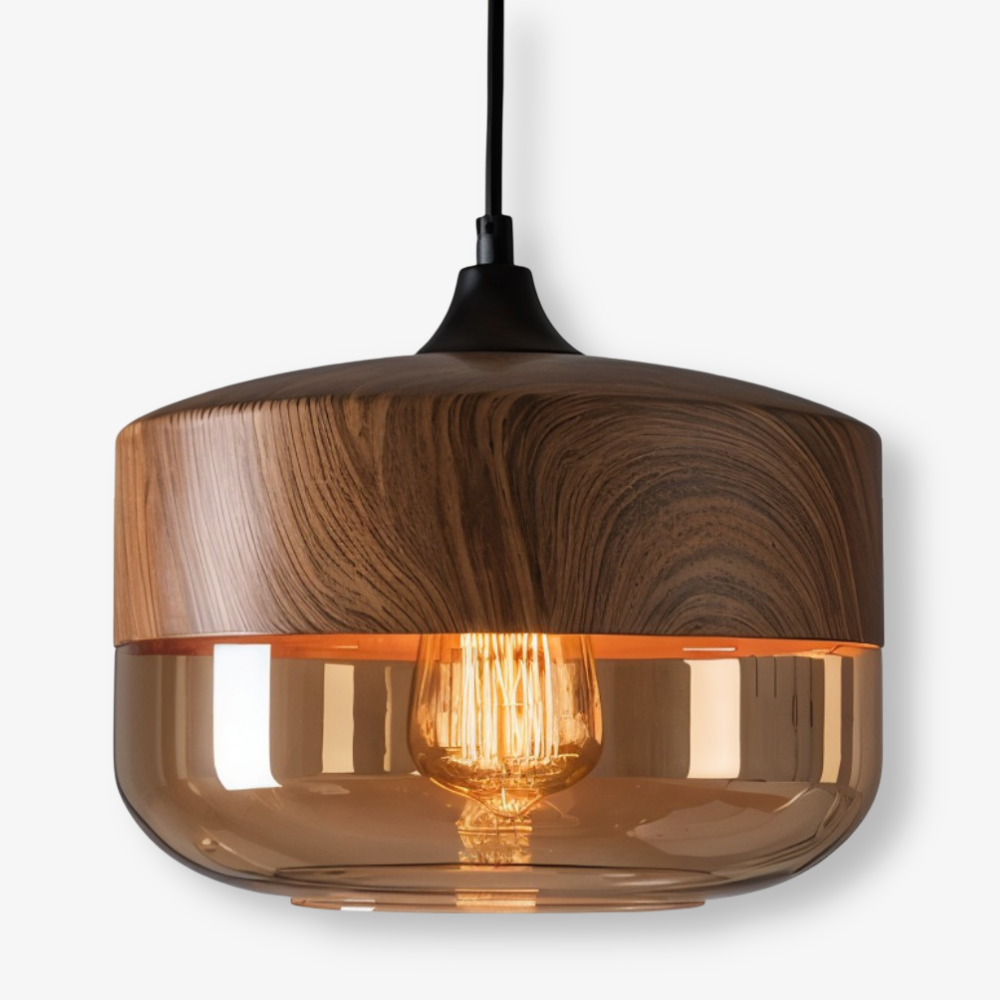 Nordic Gleam – Lampada a sospensione in vetro retrò moderna in stile loft
