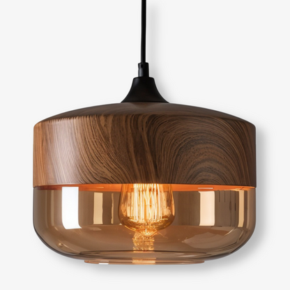 Nordic Gleam – Lampada a sospensione in vetro retrò moderna in stile loft