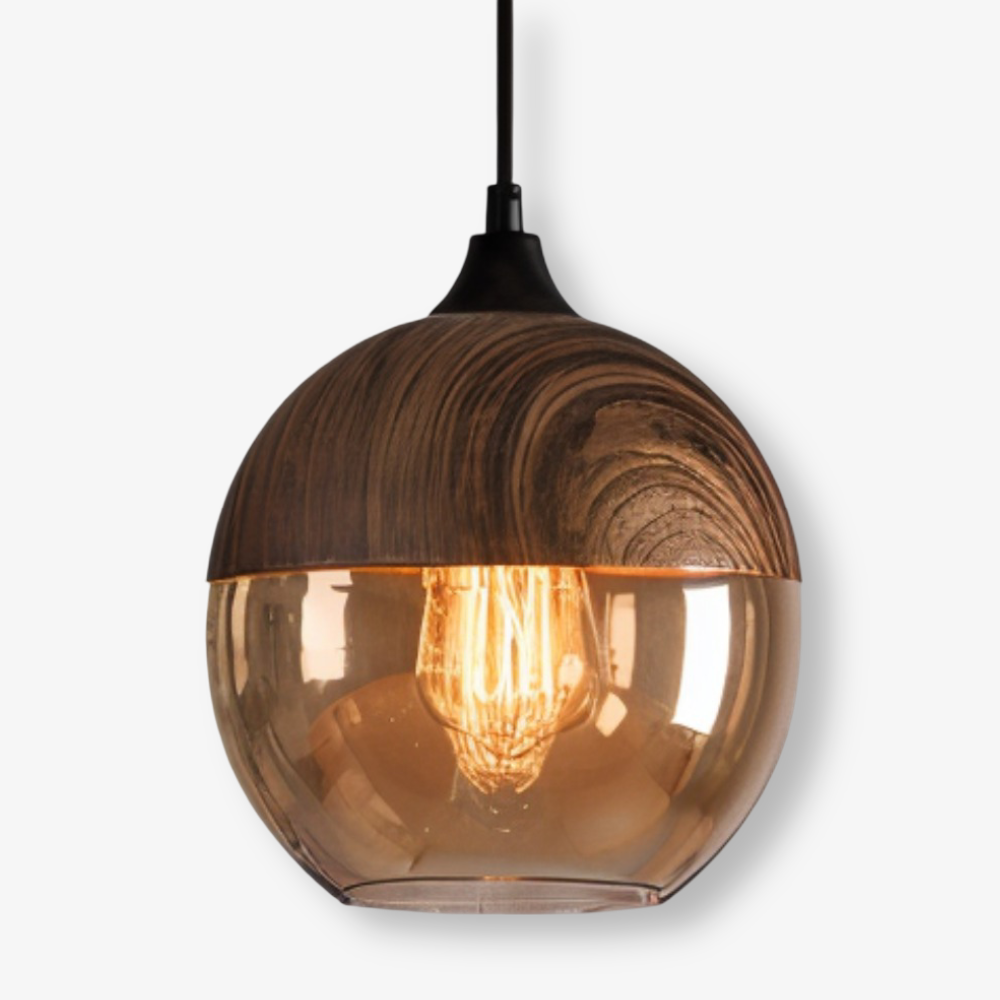 Nordic Gleam – Lampada a sospensione in vetro retrò moderna in stile loft