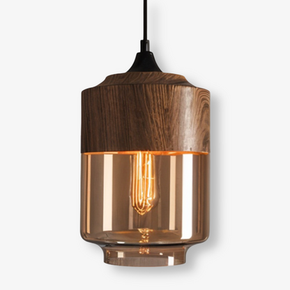 Nordic Gleam – Lampada a sospensione in vetro retrò moderna in stile loft