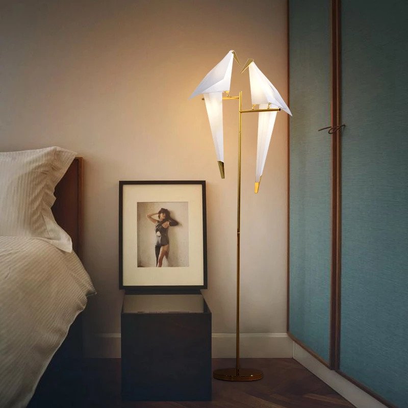 Orivio | Lampe oiseau origami magnétique avec éclairage LED