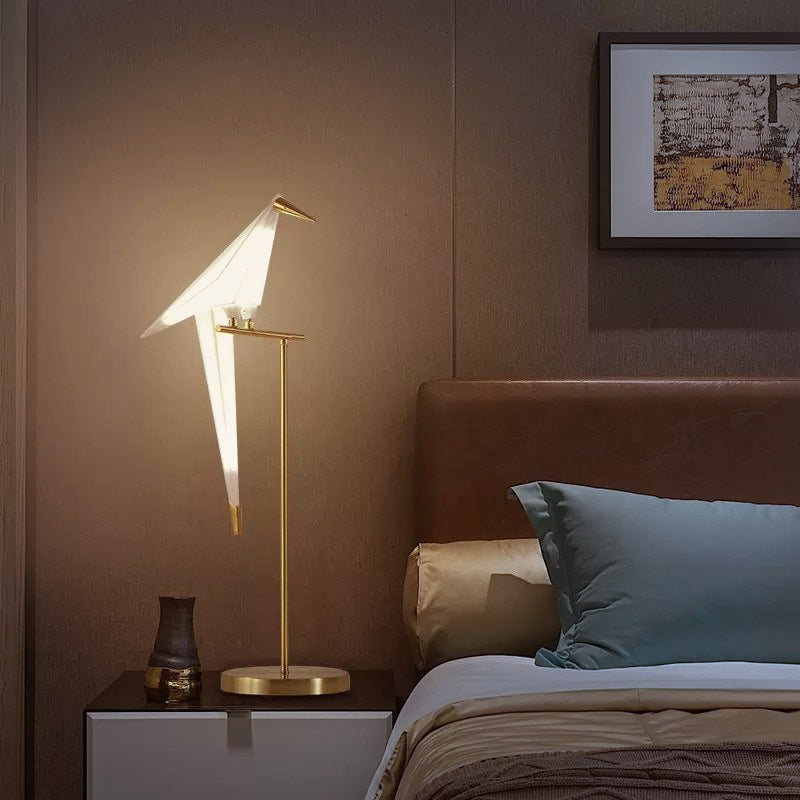 Orivio | Lampe oiseau origami magnétique avec éclairage LED